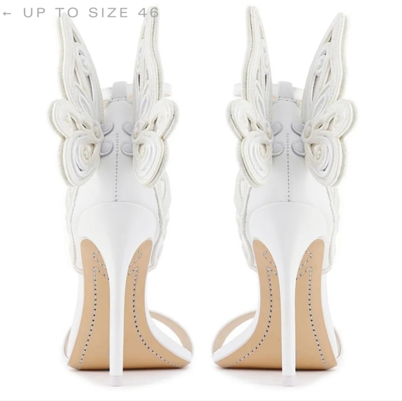 White Sophia Webster Chiara Heeled Sandals - Picture 4 of 13